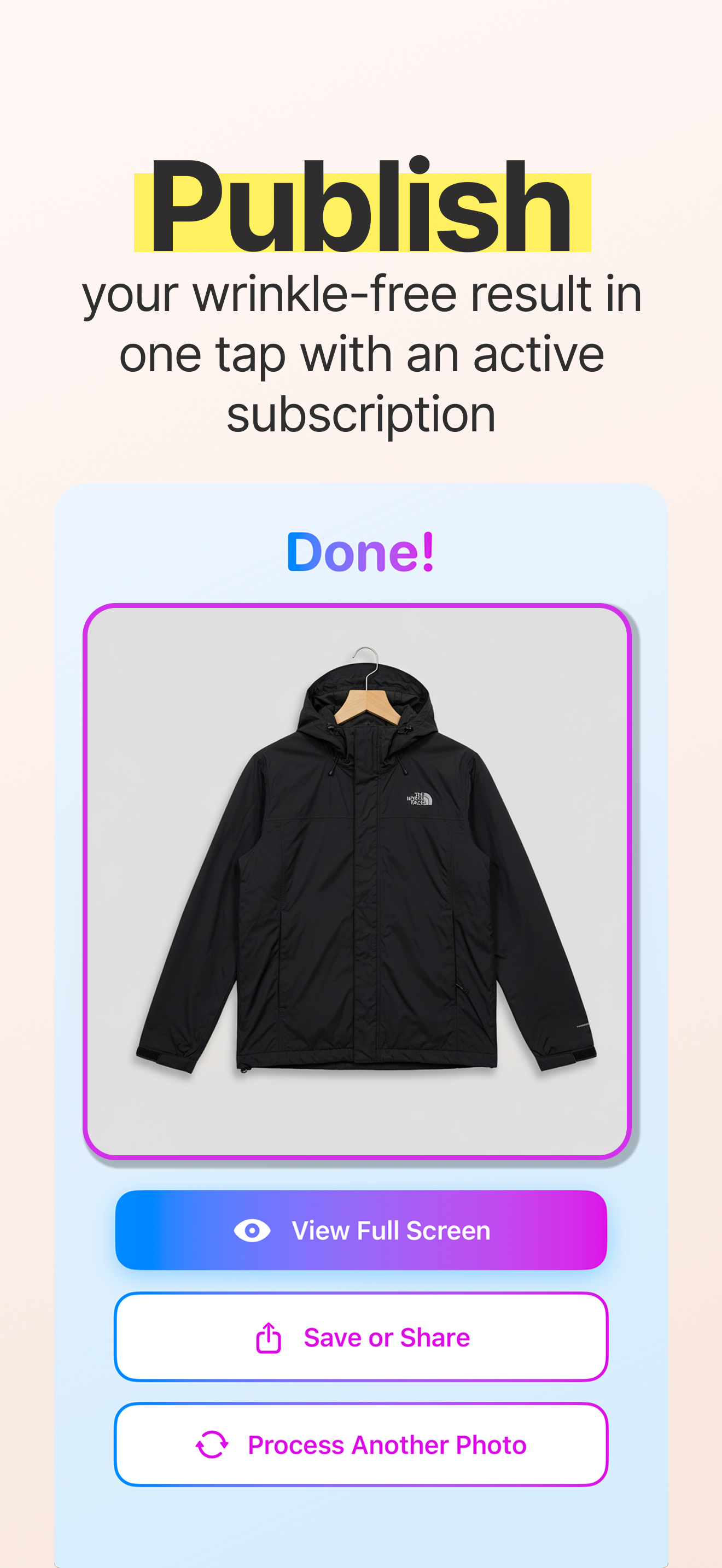Clothing Studio: Unwrinkle AI screenshot 4