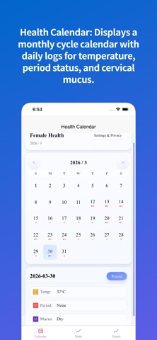 My Fertility Tracker Screenshot 1 of 4