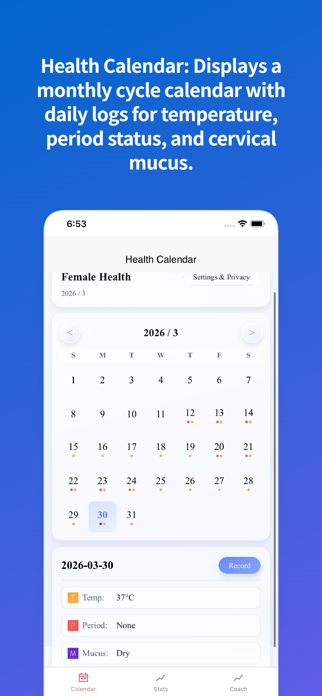 My Fertility Tracker Screenshot 1 of 4