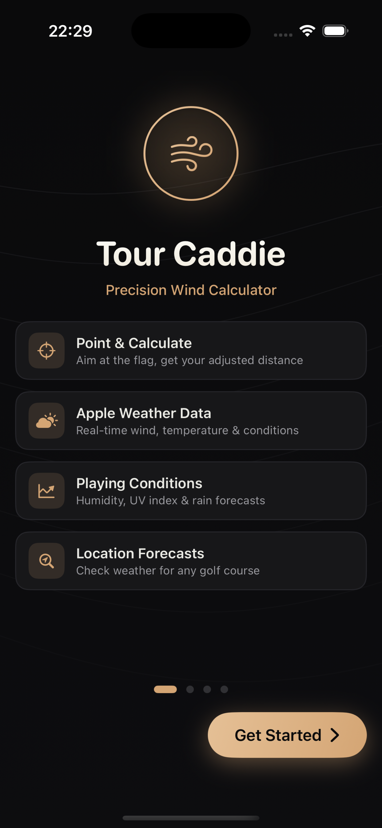 Tour Caddie-Golf Wind Distance