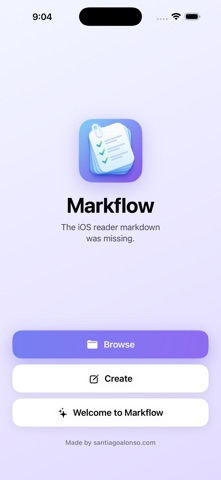 Markflow — Markdown Reader Screenshot 1 of 4
