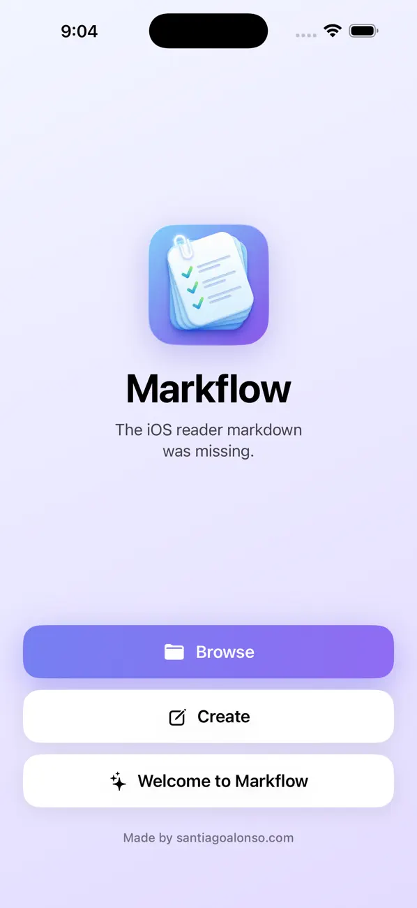 #1. Markflow — Markdown Reader (iOS) Ved: Santiago Alonso Alexandre