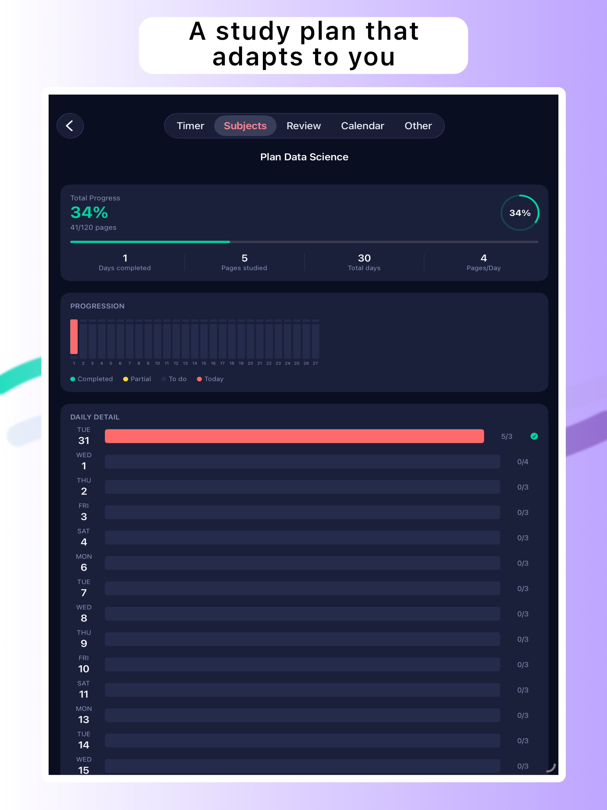 Aucta: Study, Timer & Grades