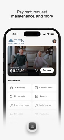 Zen Resident iPhone screenshot