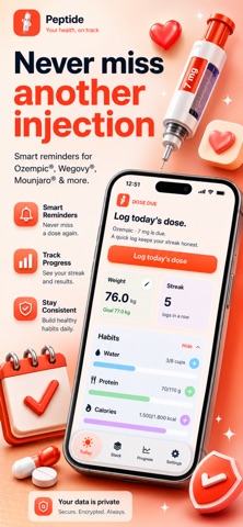 Glymo: GLP-1 Med Tracker Screenshot 1 of 8