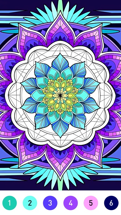 Mandala Coloring Book Game Screenshot