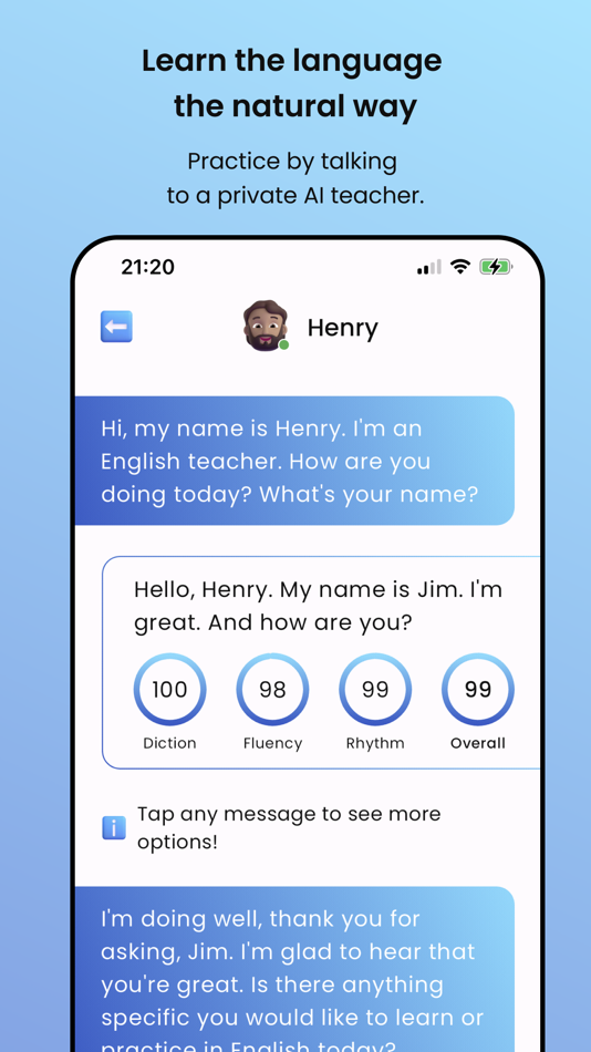 #1. DialoGO - AI Native Speaker (iOS) 由: Maciej Berka