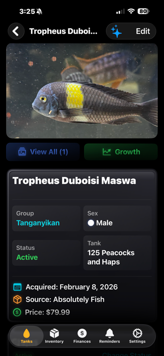 Cichlid Log Pro Screenshot 5 of 10