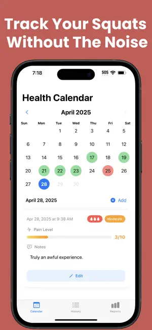 Squat - Poop Tracker screenshot 1