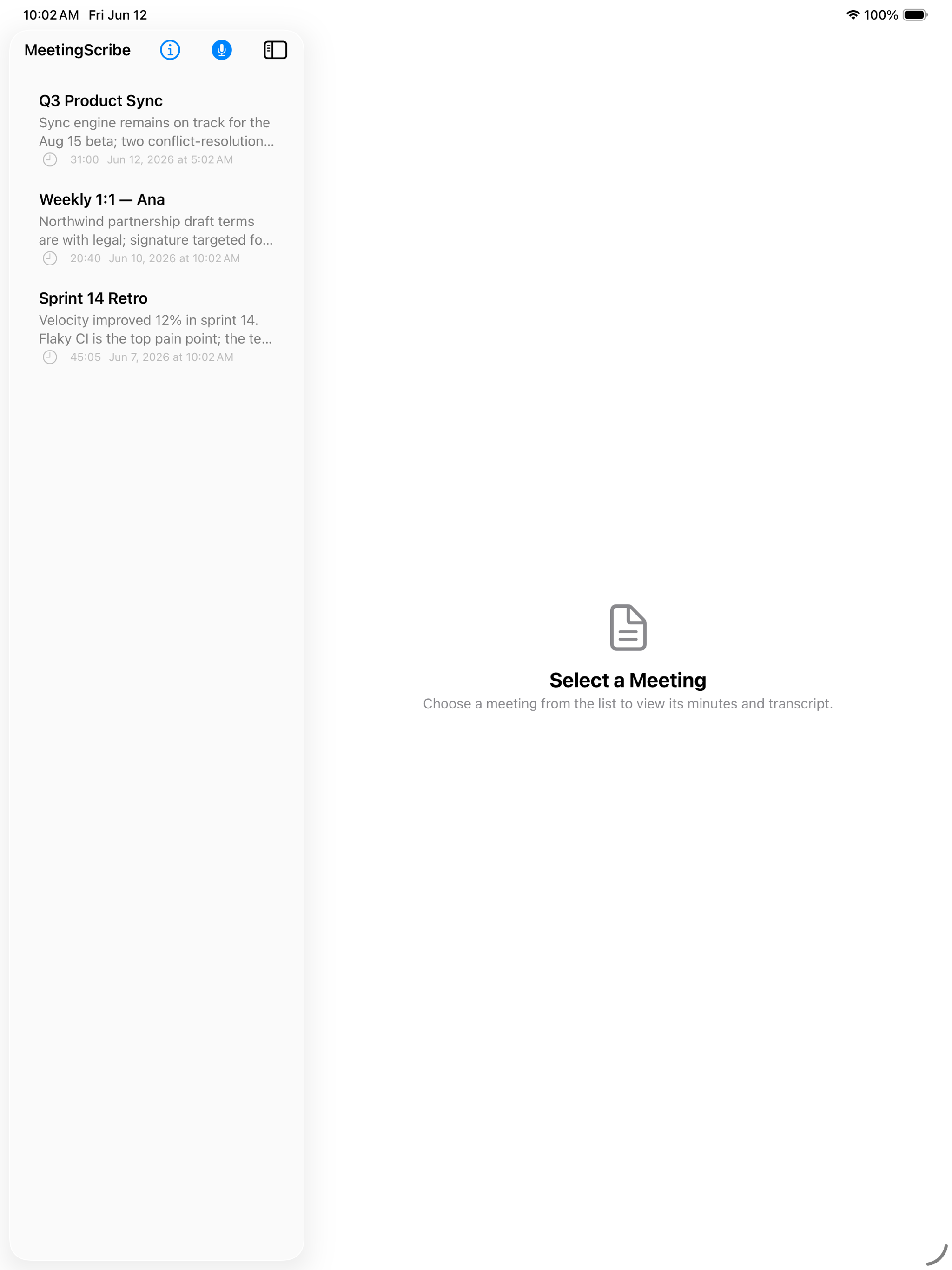 MeetingScribe: Meeting Notes screenshot 4