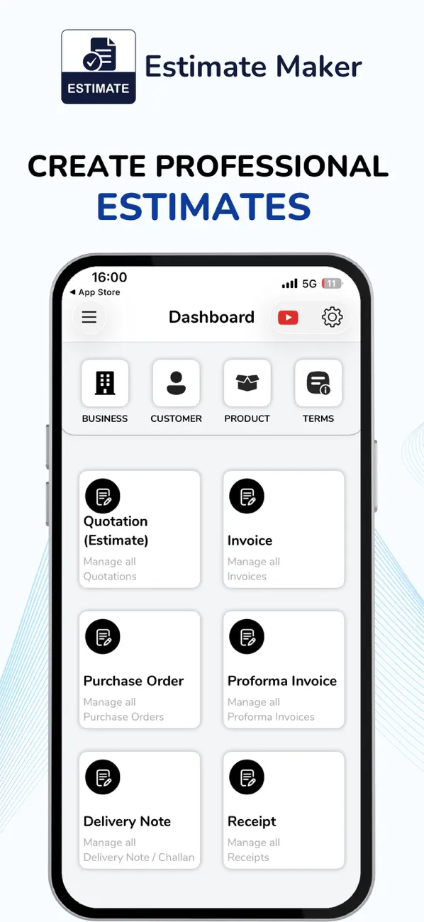Screenshot #1 pour Estimate & Invoice - Maker