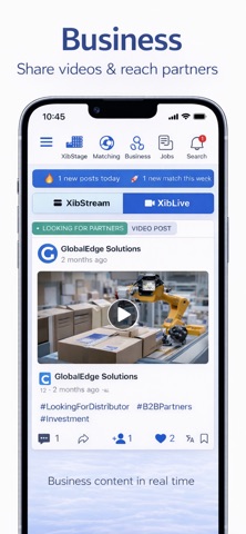 XibUp: B2B Matching & Groups iPhone screenshot