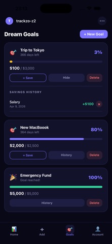 Trackzo screenshot