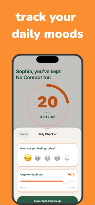 No Contact Tracker - BreakUp Screenshot 2 of 4