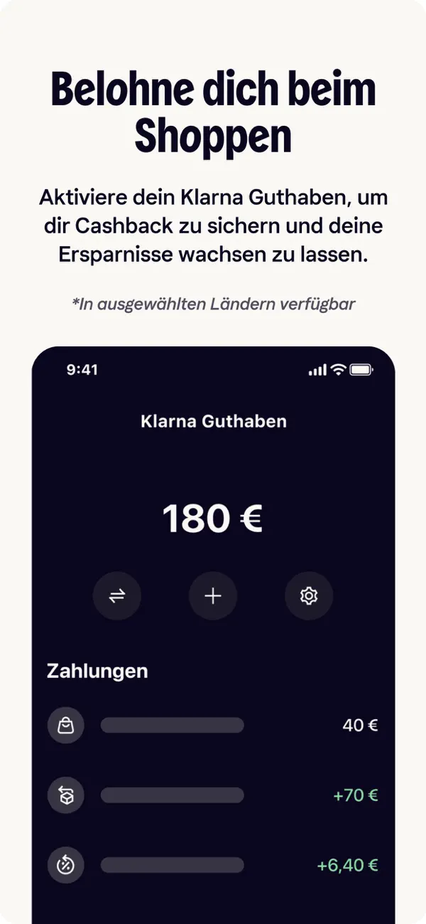 Klarna: Verwalte Geld smarter iPhone App Screenshot 6 – Finanzen