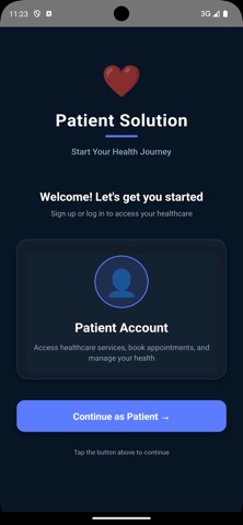 PATIENT SOLUTION AI iPhone screenshot