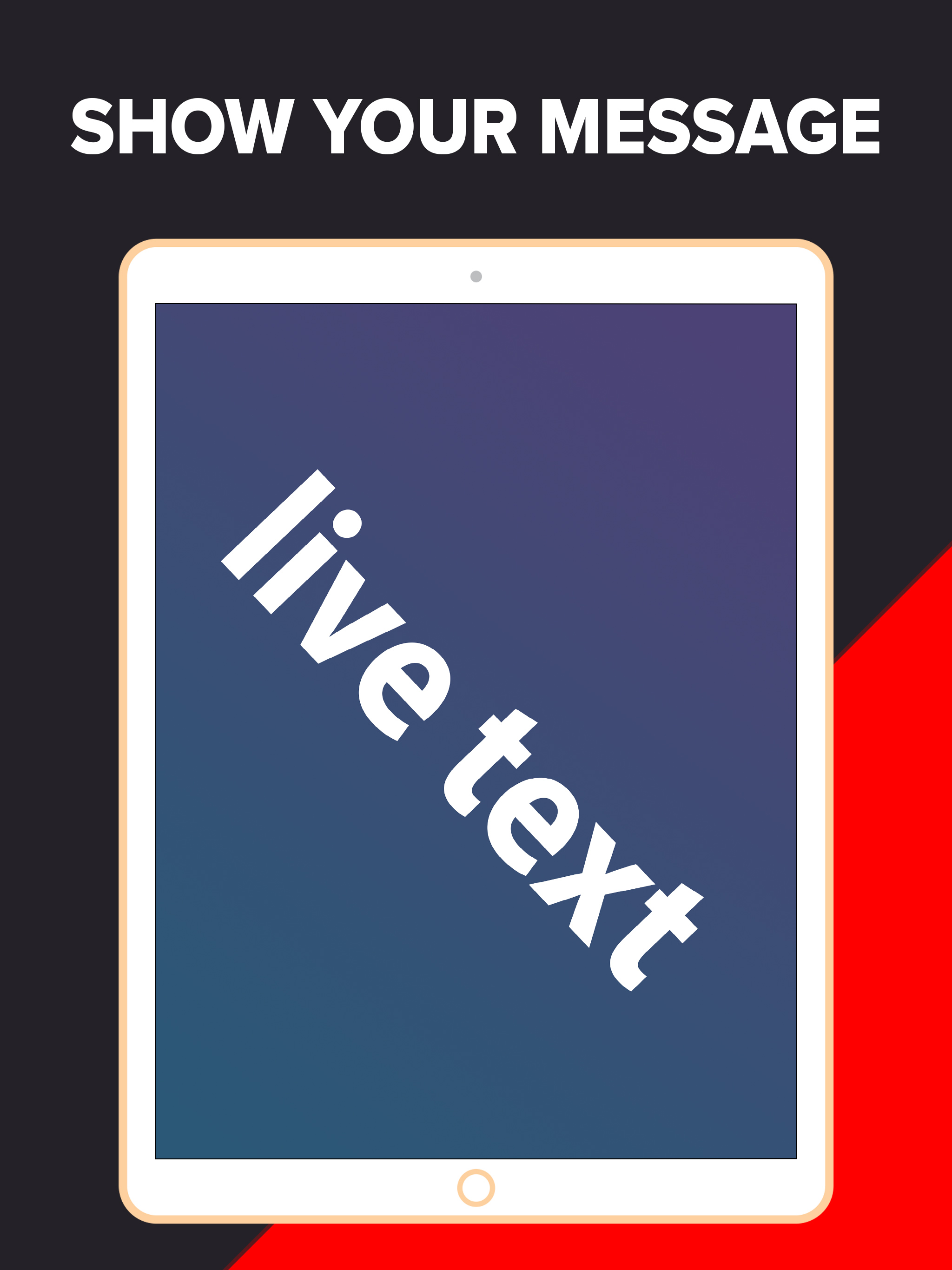 Live text - Text flasher