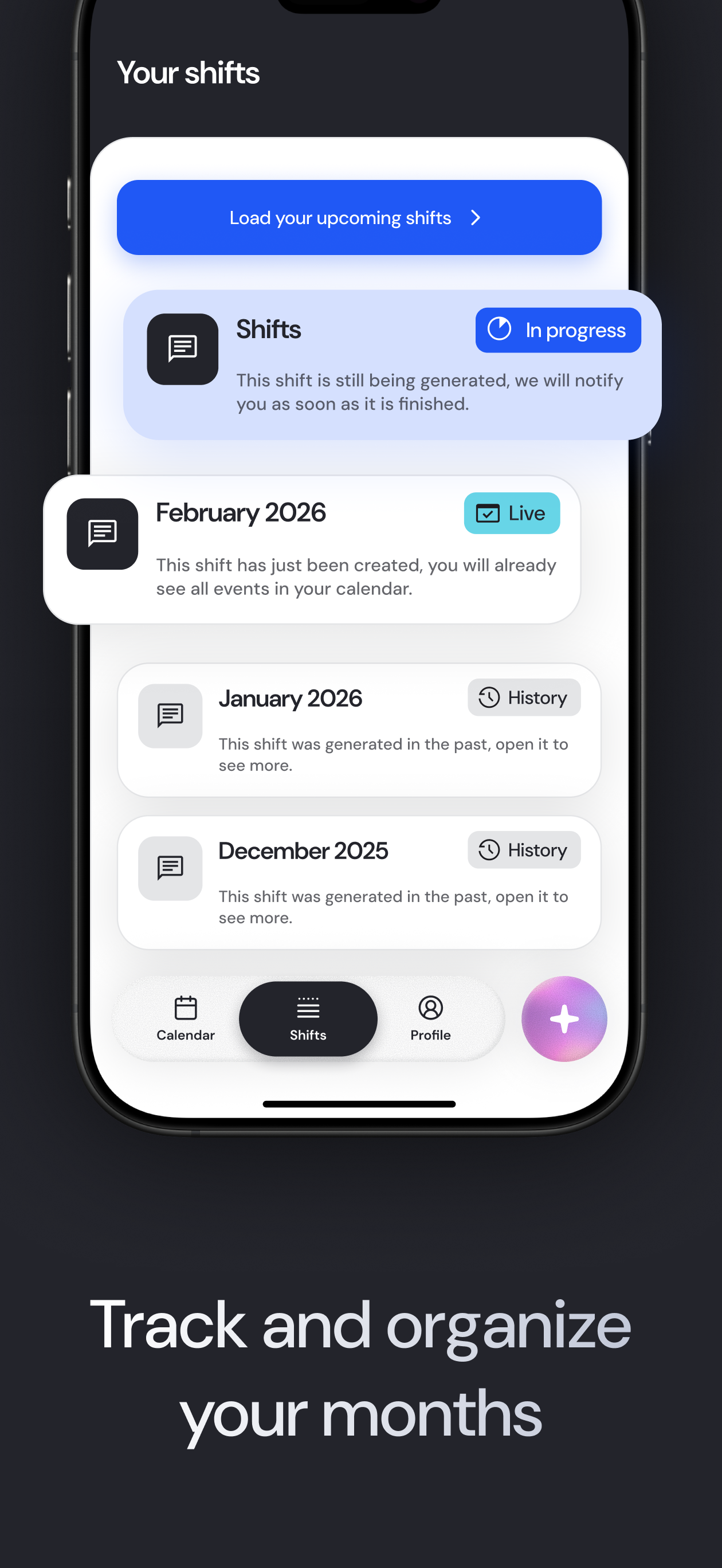 Shift to Calendar: AI Planner