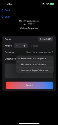 LDTS CRM Mobile screenshot
