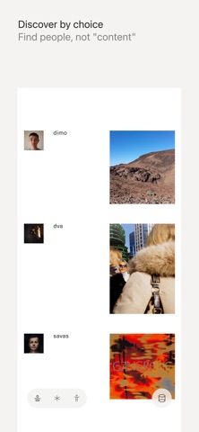 Blank — Calm social network iPhone screenshot