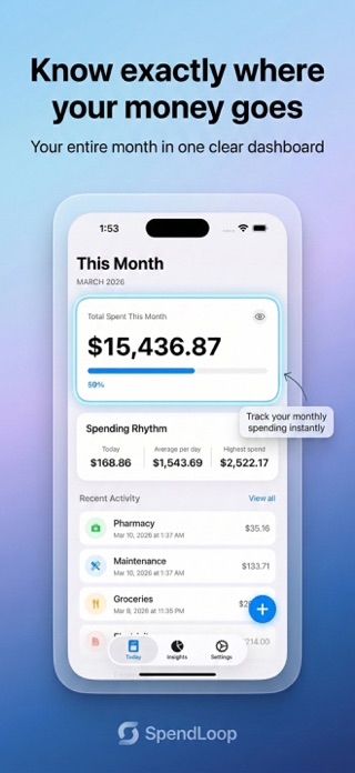 SpendLoop: Expense Tracker Screenshot 1 of 6