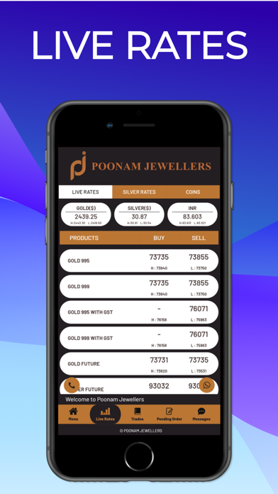 Poonam Jewellers Live Screenshot