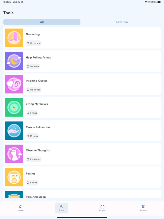 Pain Coach by VA iPad screenshot 4 - Health & Fitness app