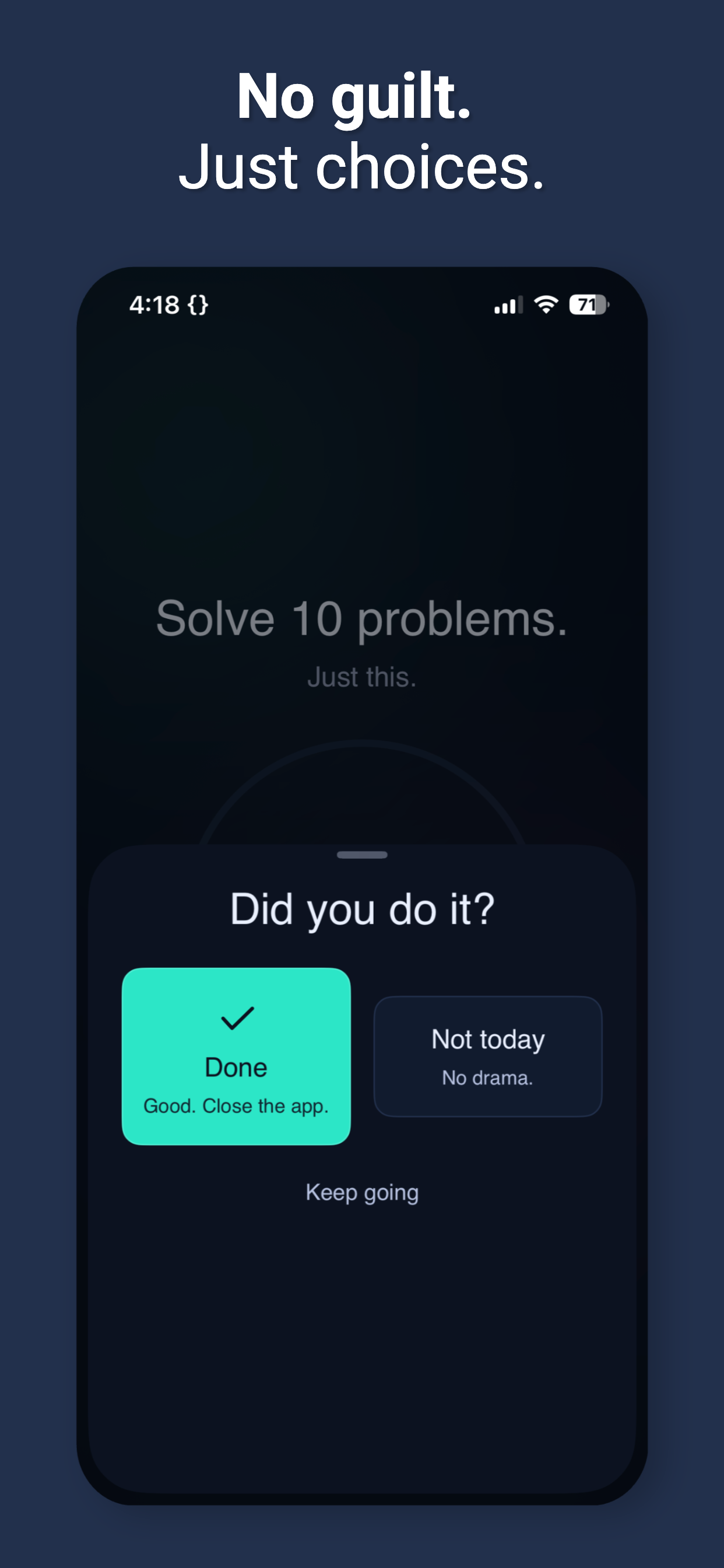 Stop Planning: One Thing