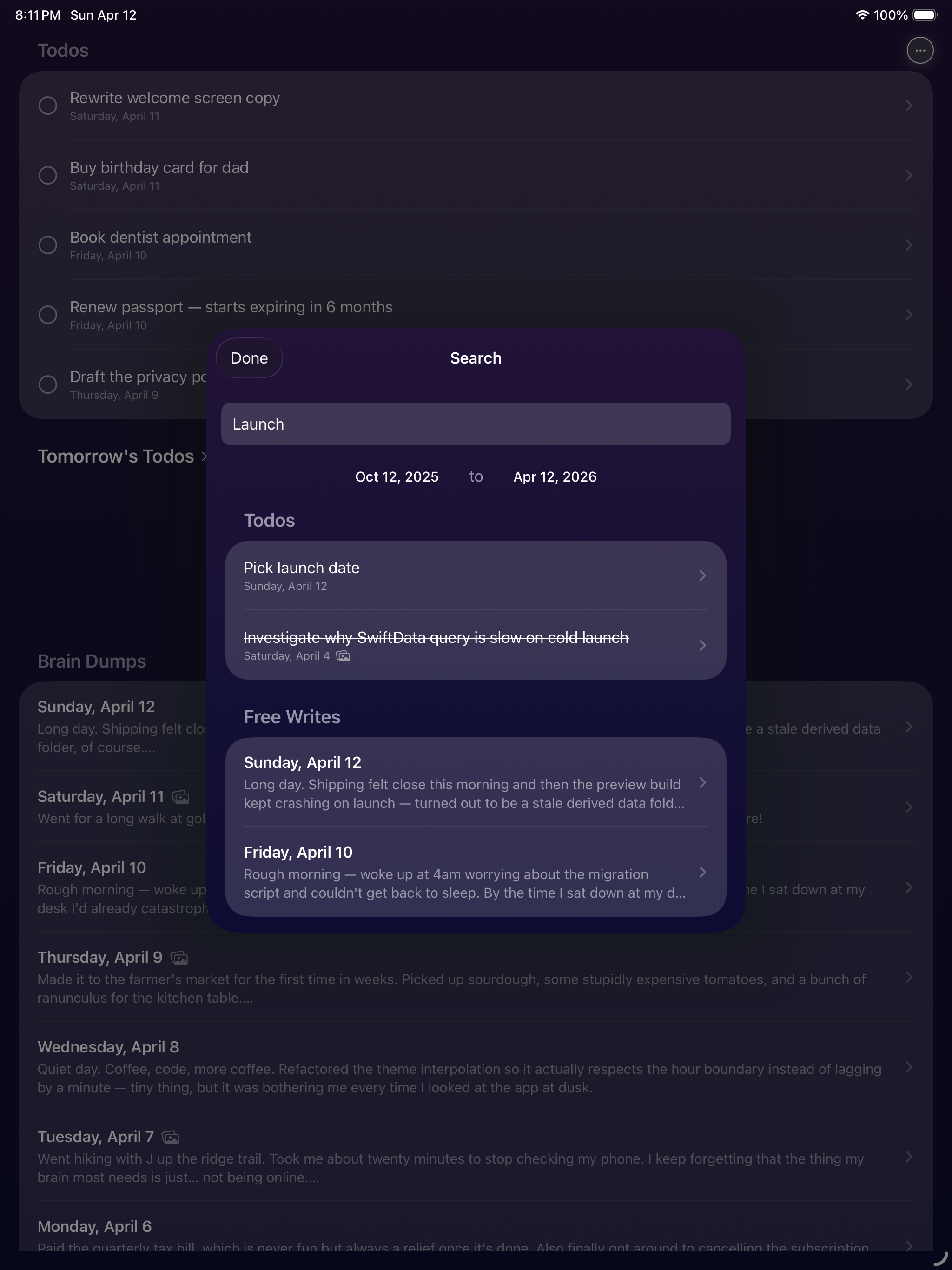 Brain Dump - Nightly Journal screenshot 10