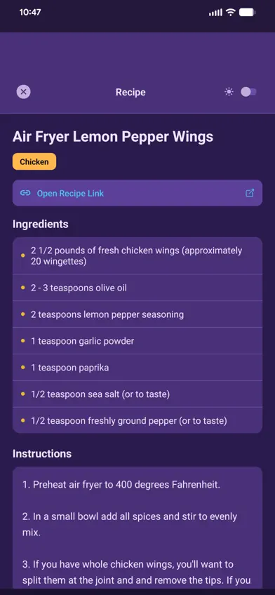 DinnerRole screenshot 5