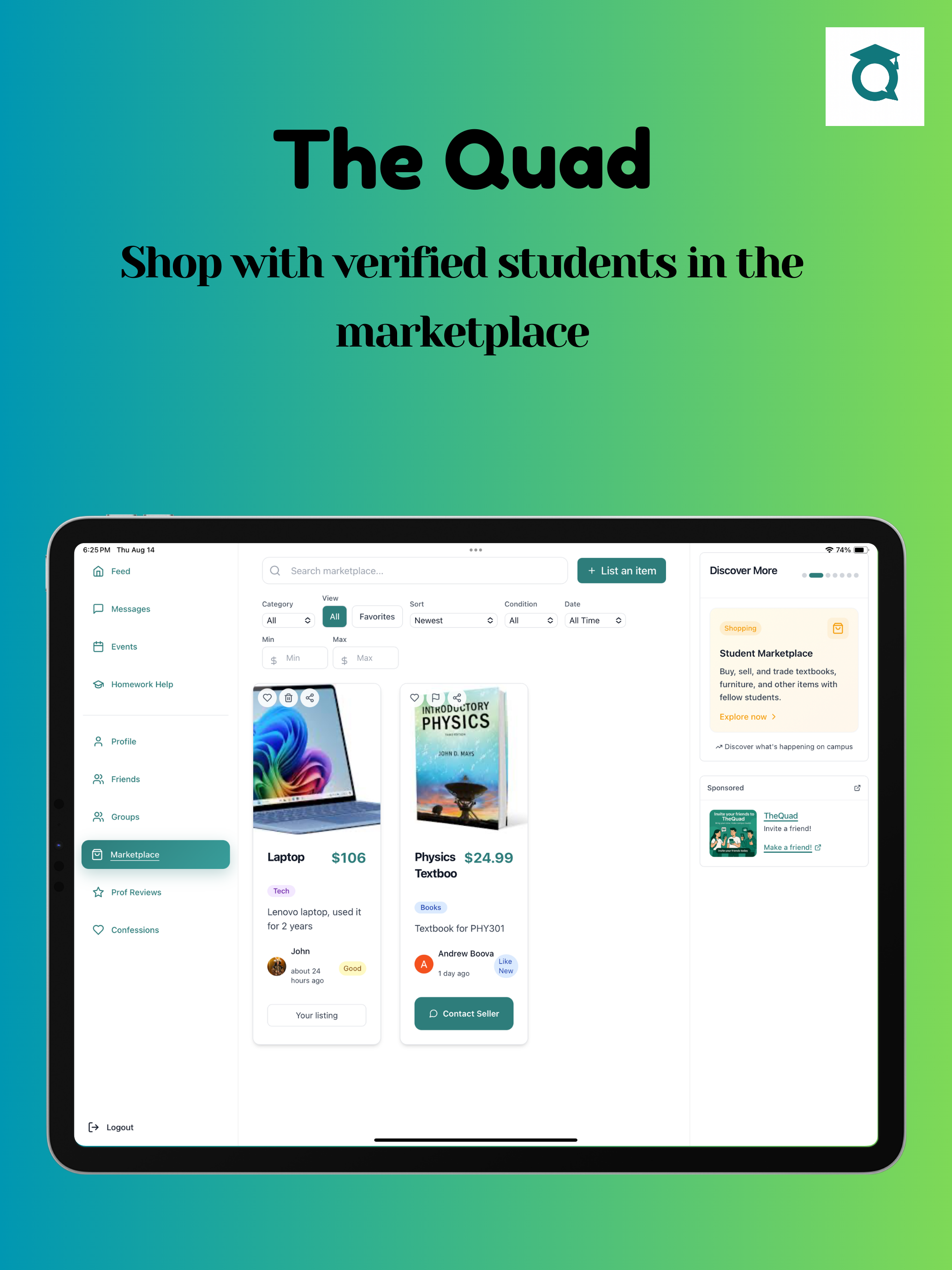 TheQuad: Online Campus screenshot 9