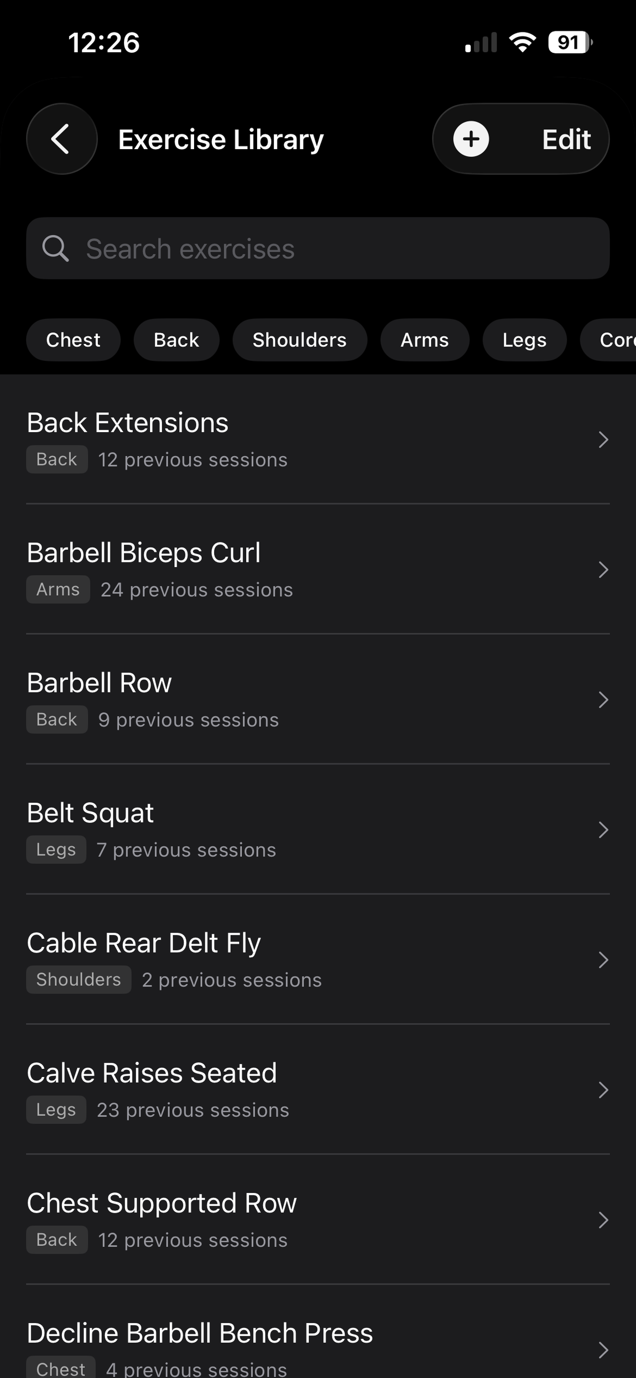 GainLog: HIT Workout Tracker screenshot 4