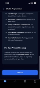 Learn Programming - Code screenshot