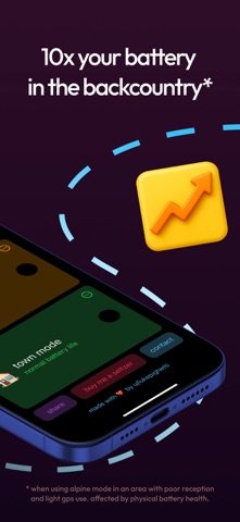 alpine mode – 10x your battery screenshot