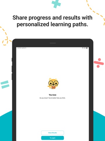 12345 Math Academy Grades 1-5 iPad screenshot
