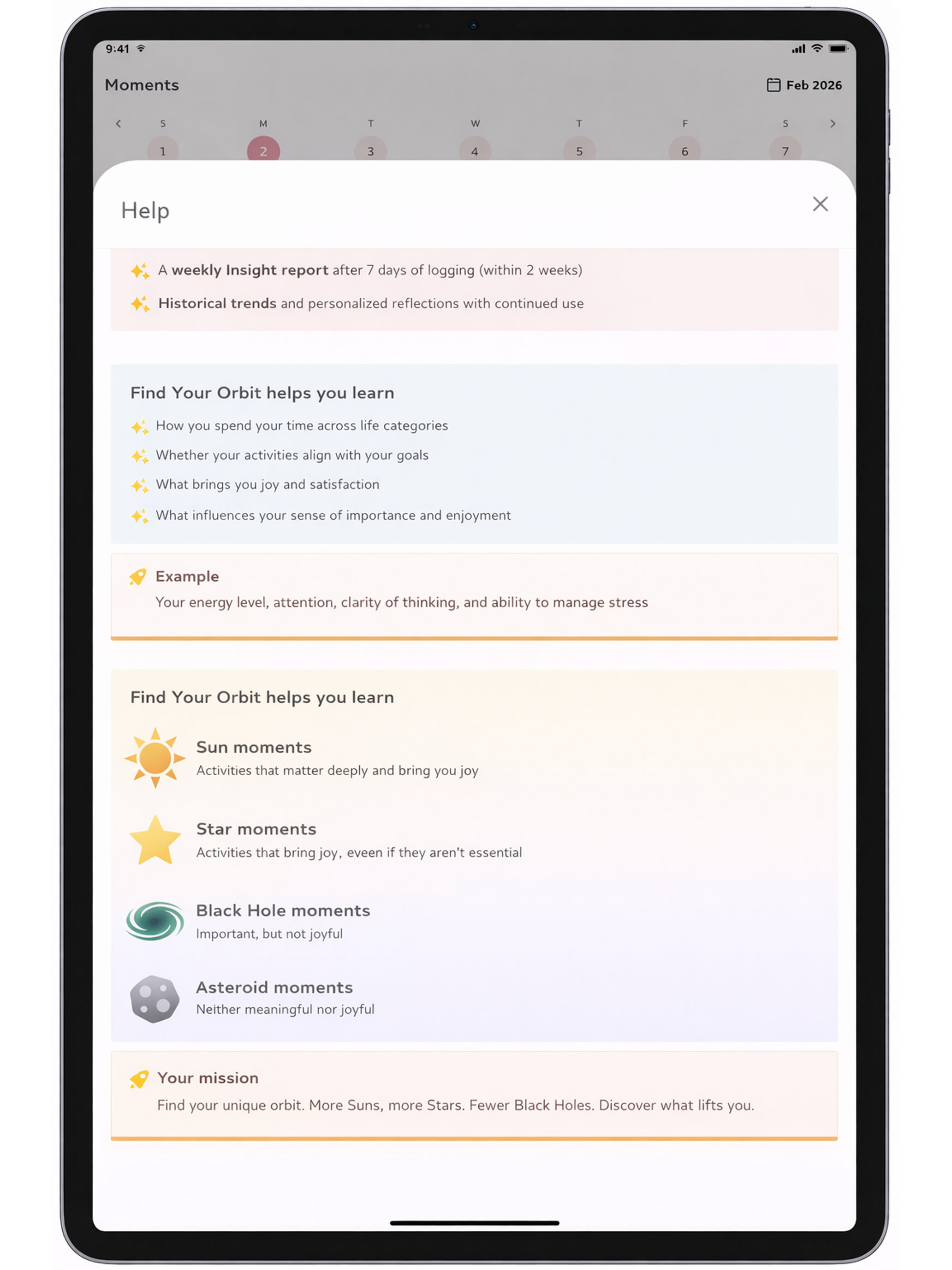 FindYourOrbit app