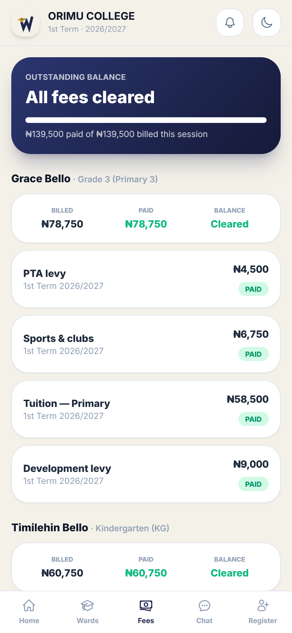 Ward: School Parent App screenshot 3