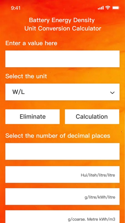 Battery Energy Density Convert