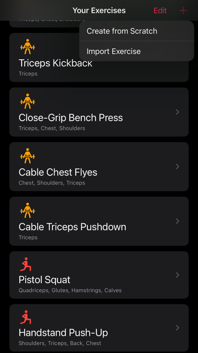 Screenshot #3 pour MiloFit - Workout Tracker