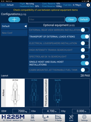 H225M Flight Perfo iPad screenshot