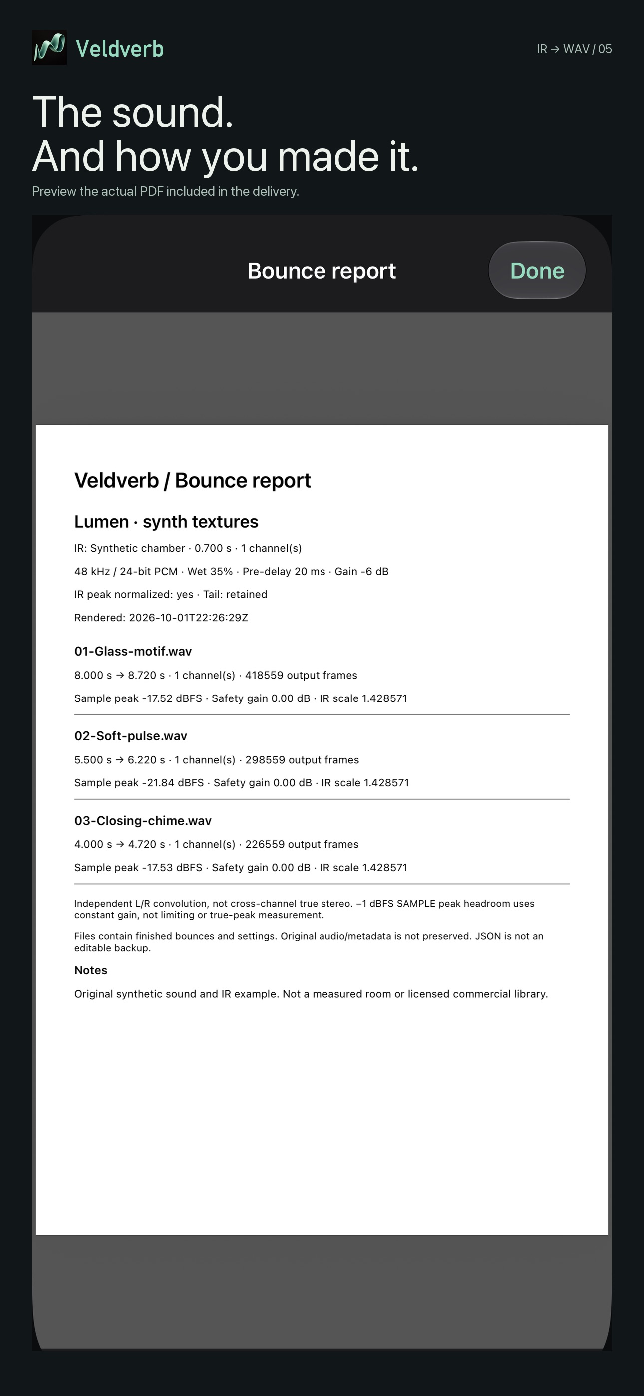 Screenshot 5 of Veldverb IR Bounces