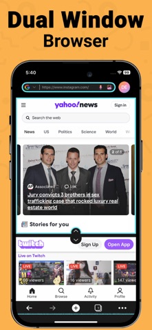 Split Screen - Split View iPhone screenshot