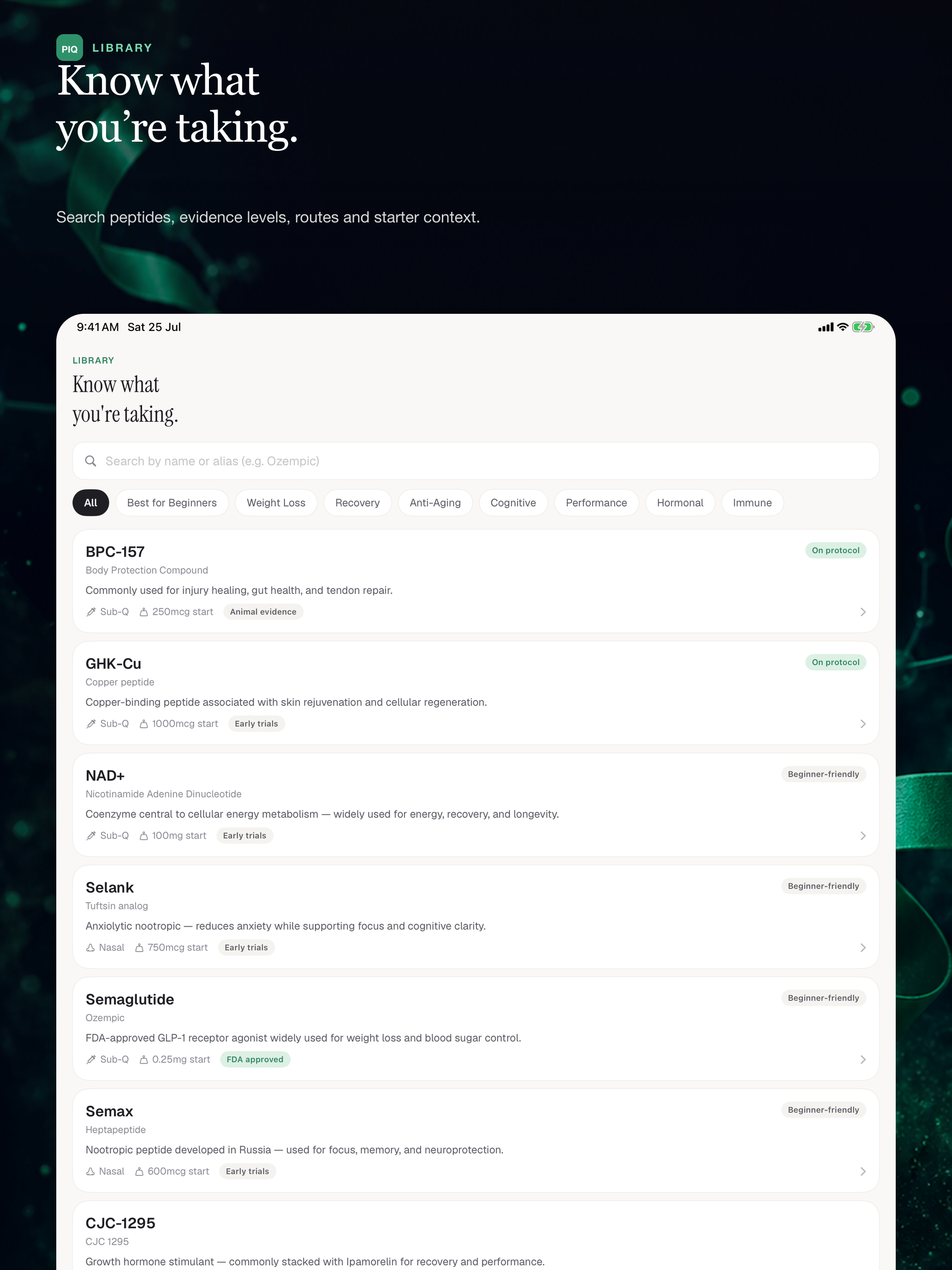 PeptideIQ: AI Peptide Tracker screenshot 9