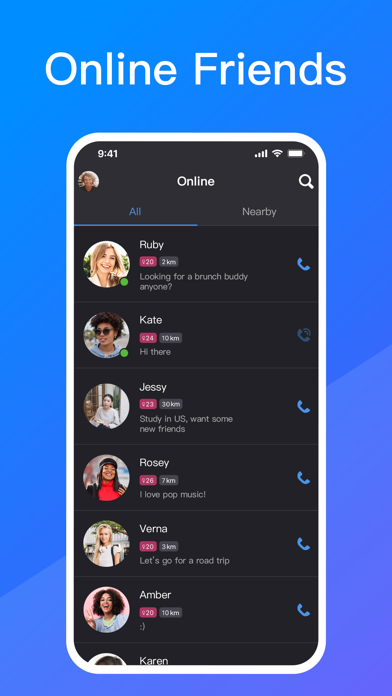 Screenshot #3 pour Goodnight:Fun Voice Dating App