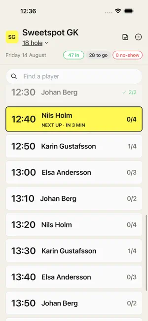 Sweetspot Check-In screenshot 1