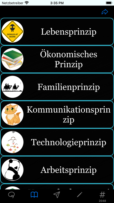 Verschiedenes Prinzip