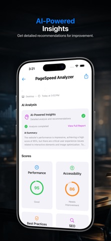 PageSpeed Insights Analyzer screenshot