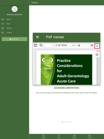 Barkley eBooks iPad screenshot
