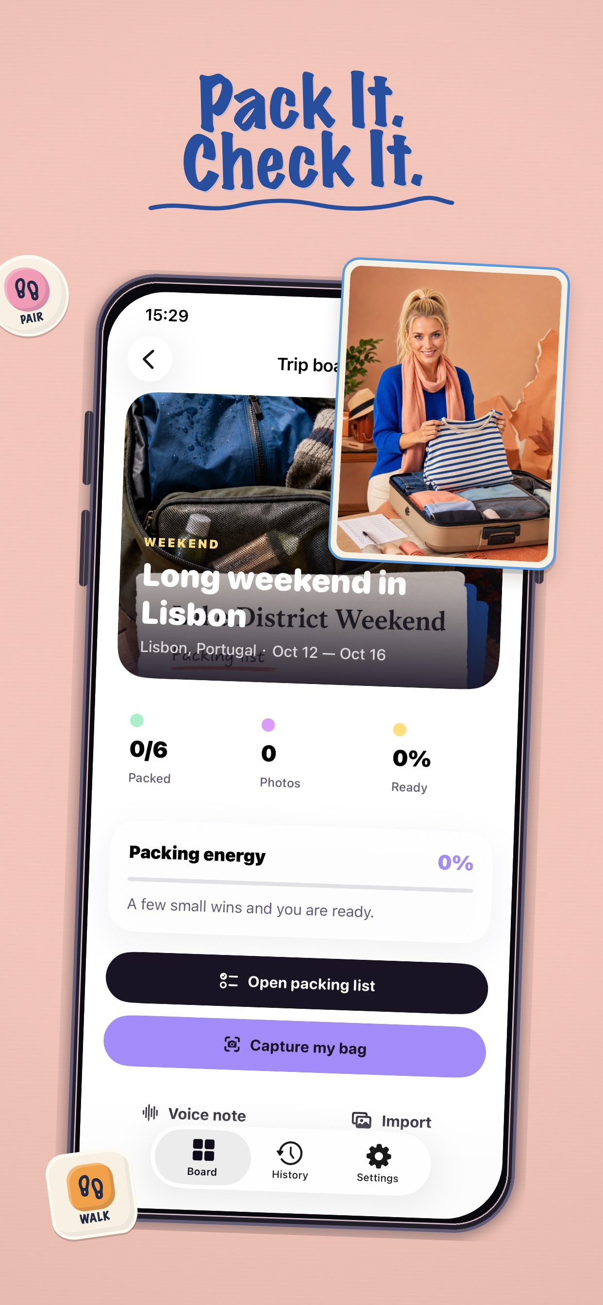 Packio - lists screenshot 2