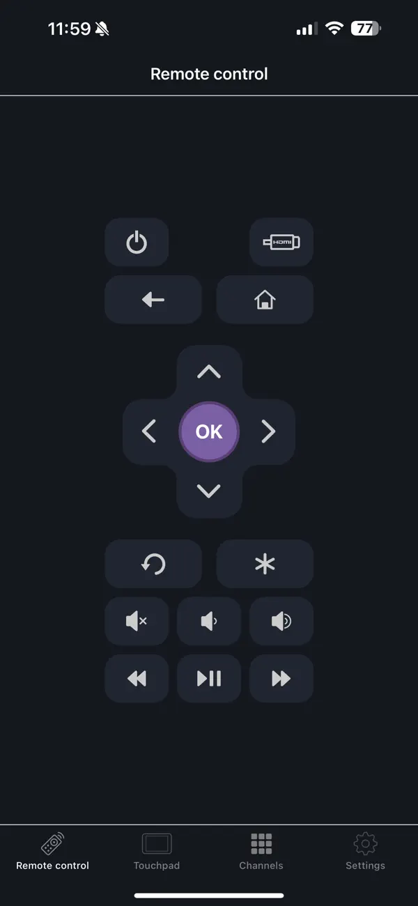 #1. Rokie - Remote for Roku Player (iOS) By: KRAFTWERK 9 LTD